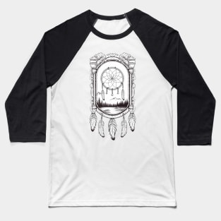 Dream catcher B&W 2 Baseball T-Shirt